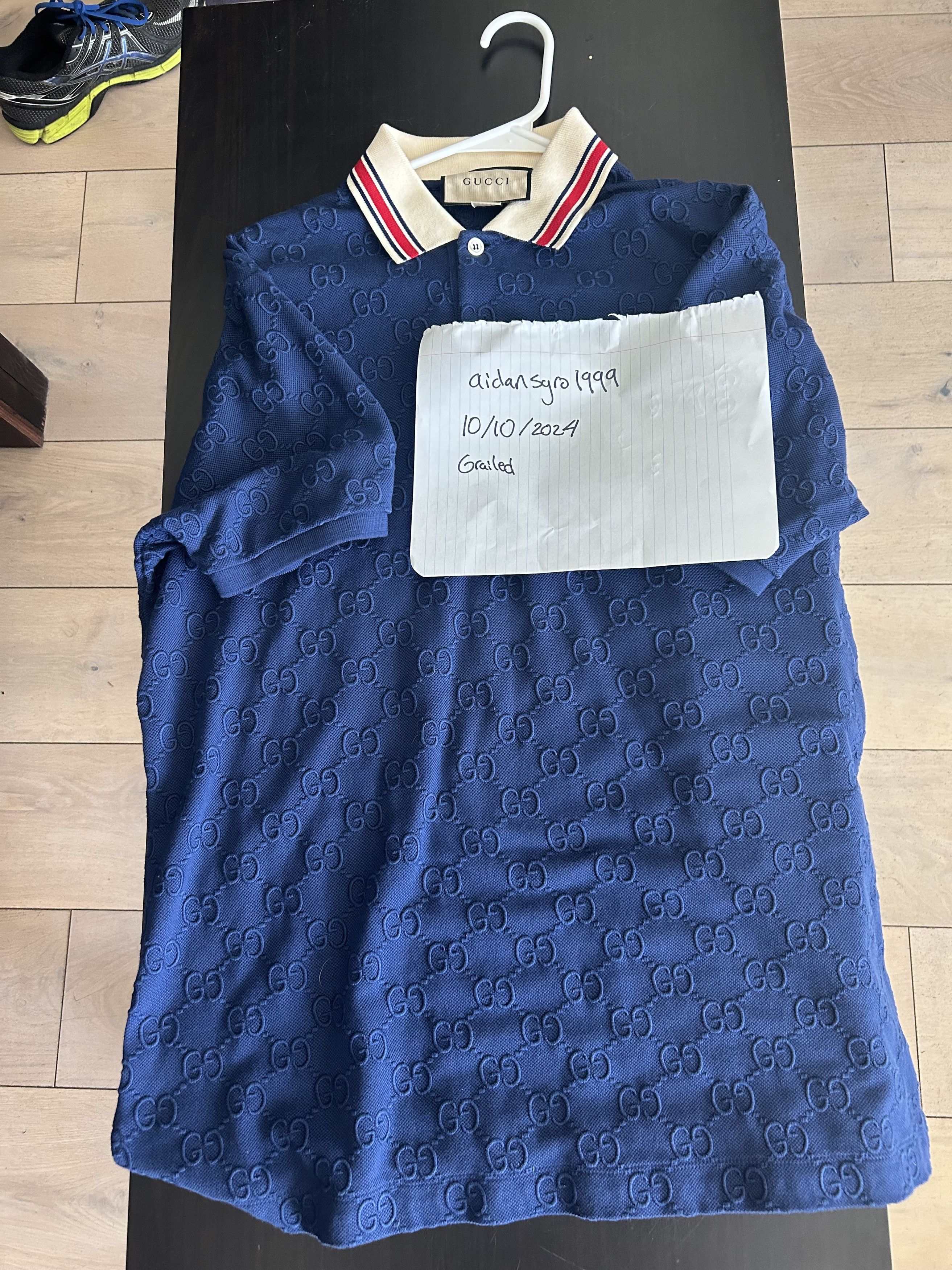 Gucci Gucci Logo Embroidered Polo Size US L / EU 52-54 / 3 - 5 Thumbnail