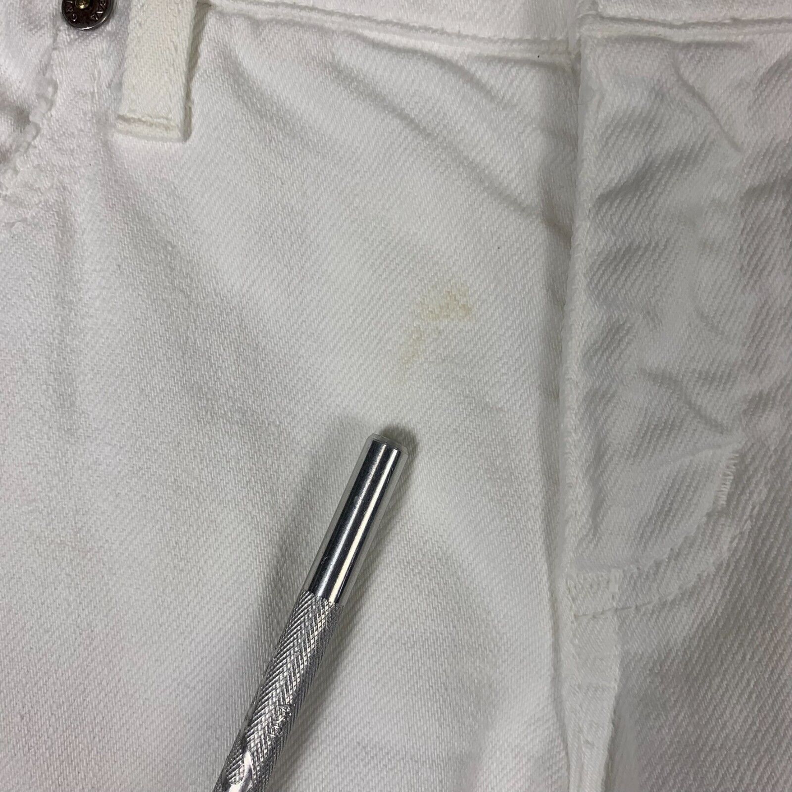 Chip & Pepper Chip & Pepper Pamela Jeans Women’s 29 White Distressed Flare Size 29" - 6 Thumbnail