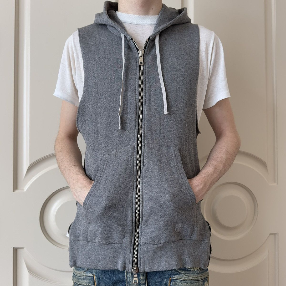 Balmain Balmain F/W 2011 Decarnin Sleeveless Hoodie Size US XS / EU 42 / 0 - 1 Thumbnail