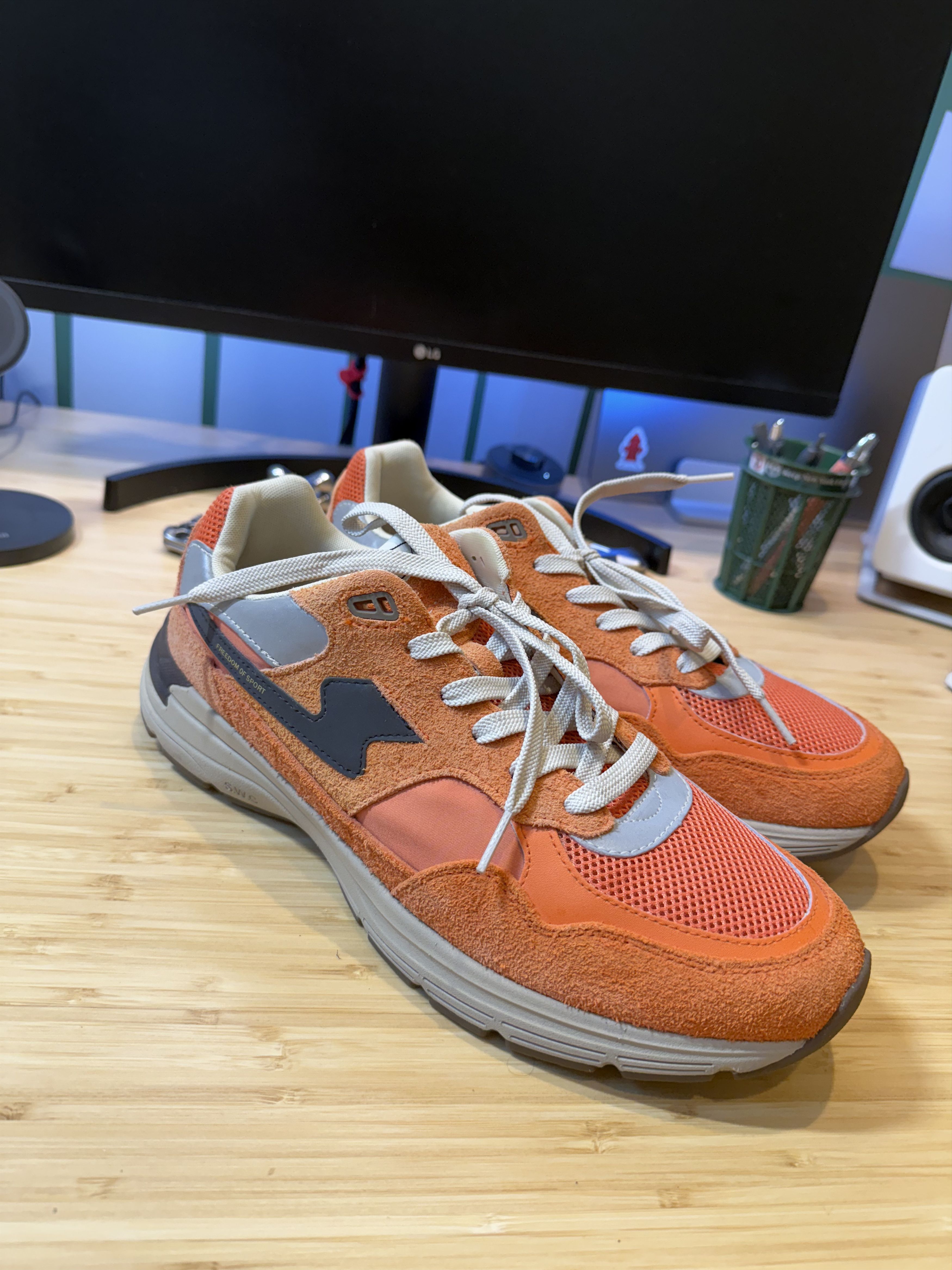 Stepney Workers Club SWC Orange Low Top EU46 but fit 12US Size US 13 / EU 46 - 4 Thumbnail