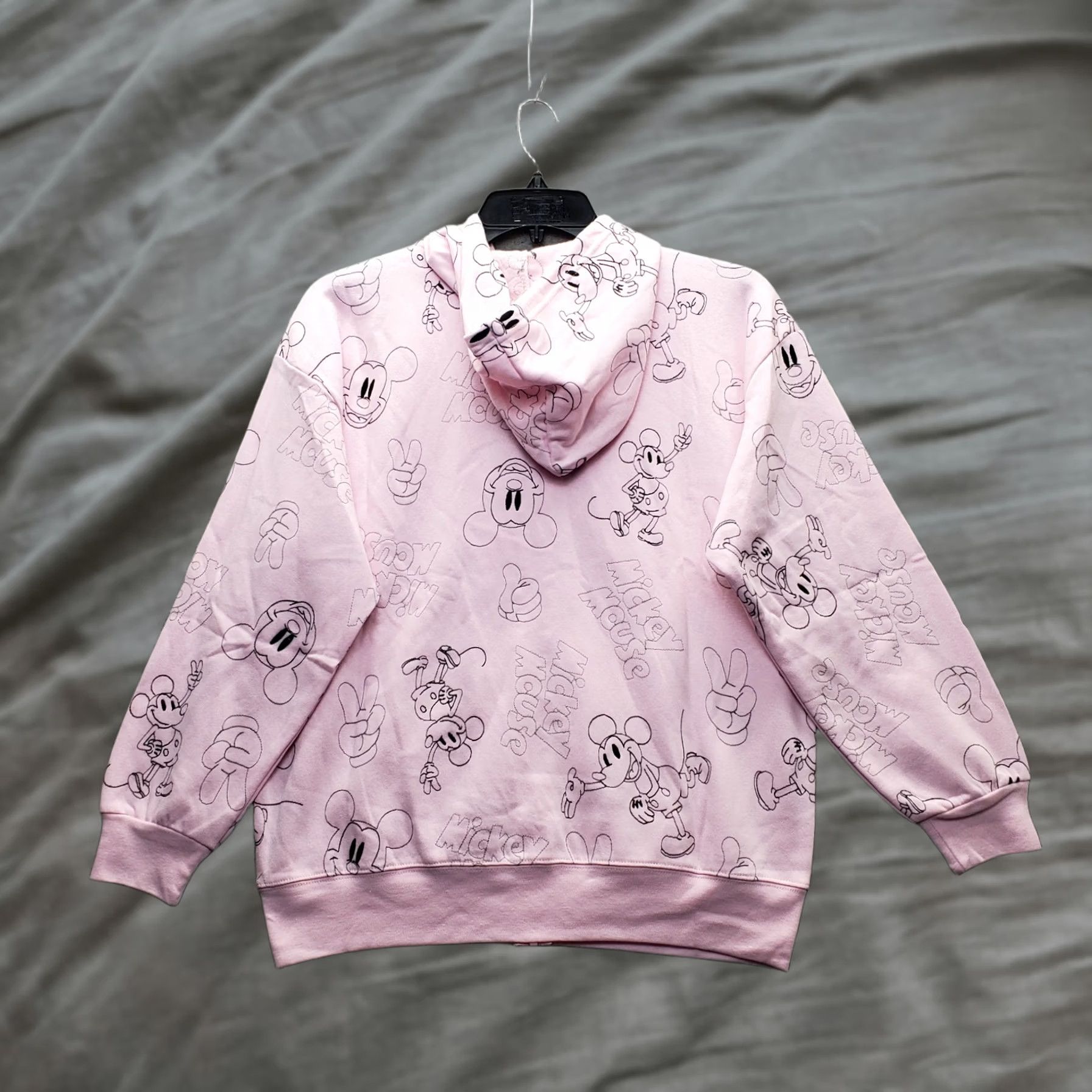 Disney Disney Mickey Mouse Hoodie Womens Large Multi All Over Print Long Sleeve Zip-Up Size L / US 10 / IT 46 - 1 Thumbnail