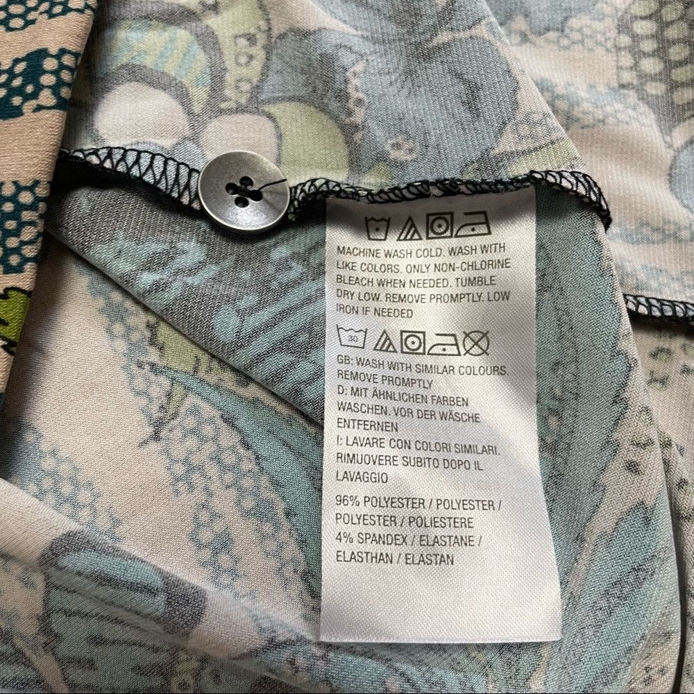 Other New Susan Graver Mallard Printed Liquid Knit Mock-Neck Top Size S / US 4 / IT 40 - 8 Thumbnail