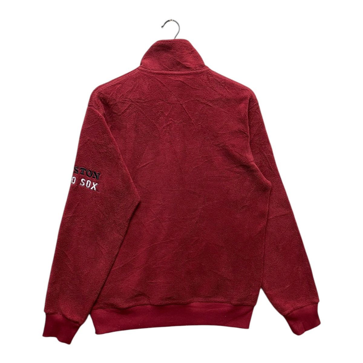 MLB MLB X Uniqlo Red Sox Baseball Fleece Quarter Zip Size L Size US L / EU 52-54 / 3 - 6 Thumbnail