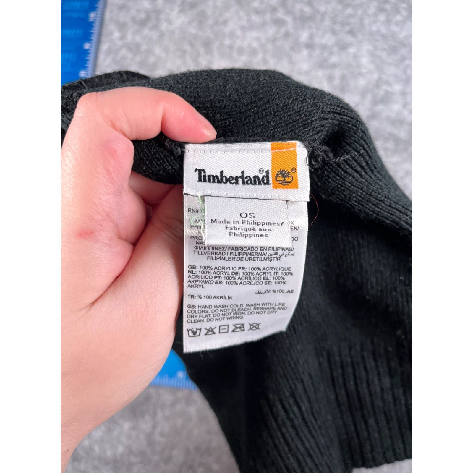 Timberland Timberland Beanie Beanie Adult One Size Black Knit 100% Acrylic Ski Hike Camp Unisex Mens Womens Size ONE SIZE - 7 Thumbnail