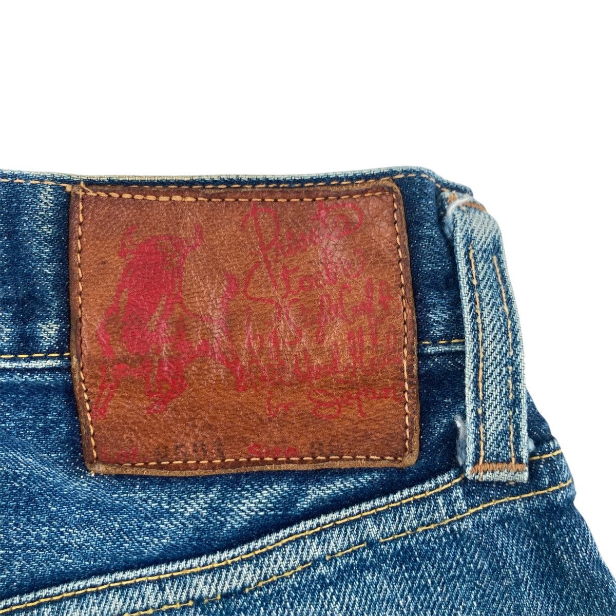 Evisu VINTAGE EVIS DISTRESSED SELVEDGE JEANS Size US 33 - 11 Thumbnail