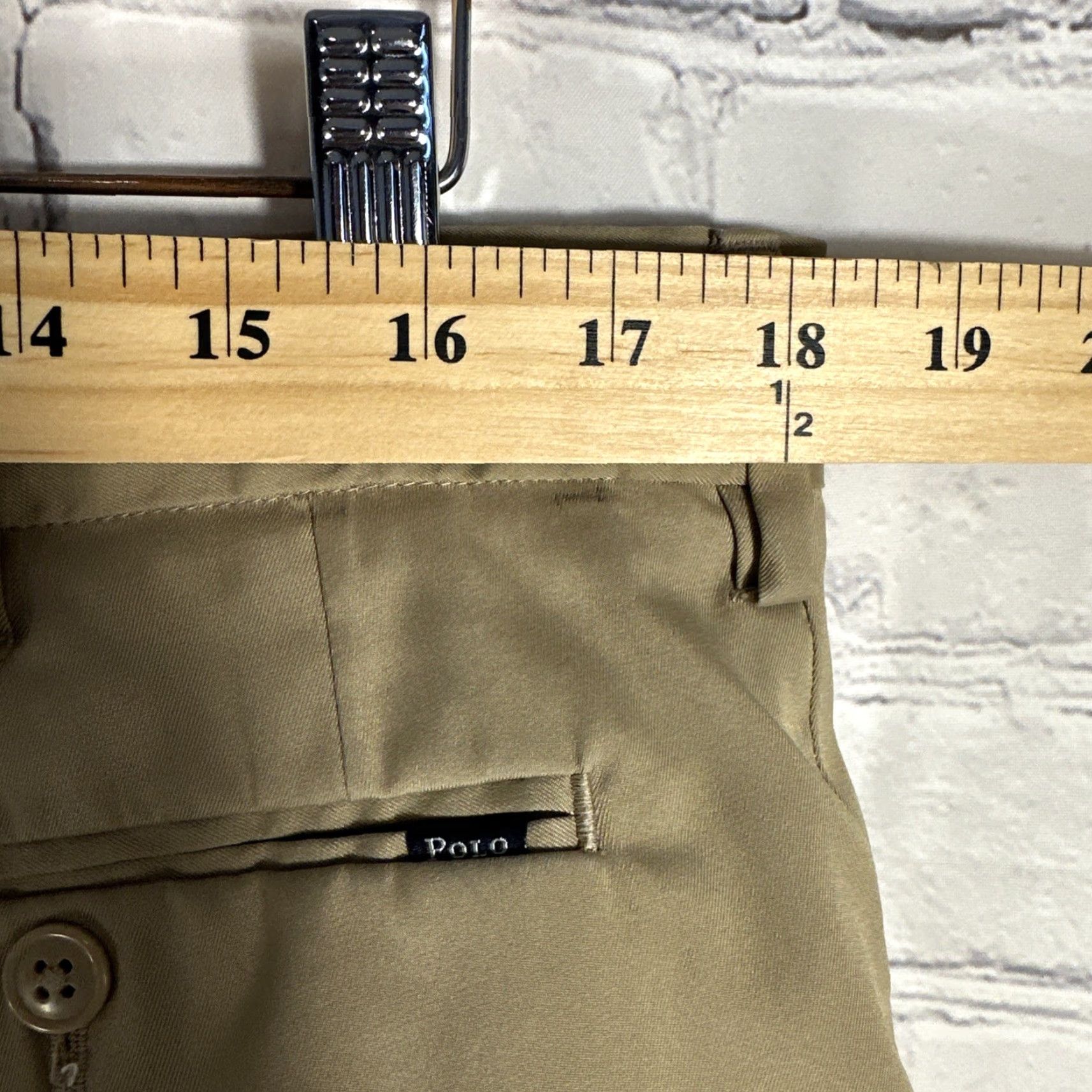 Polo Ralph Lauren Polo Ralph Lauren Performance Shorts Mens 36 Khaki Stretch Classic Fit Chino Size US M / EU 48-50 / 2 - 5 Thumbnail