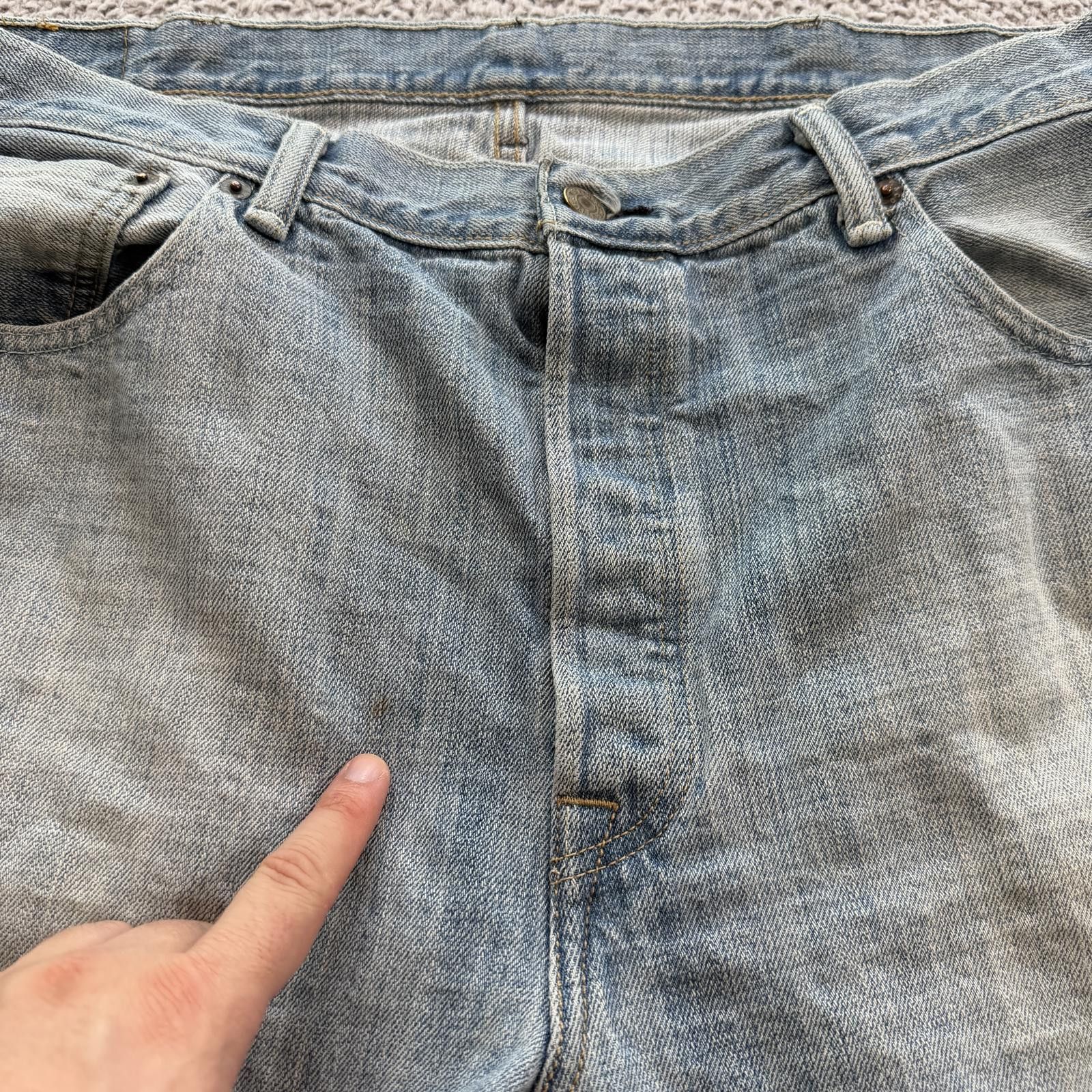 Levi's Levis 514 Straight Leg Jeans Light Wash Mens 38x30 Size US 38 / EU 54 - 9 Thumbnail