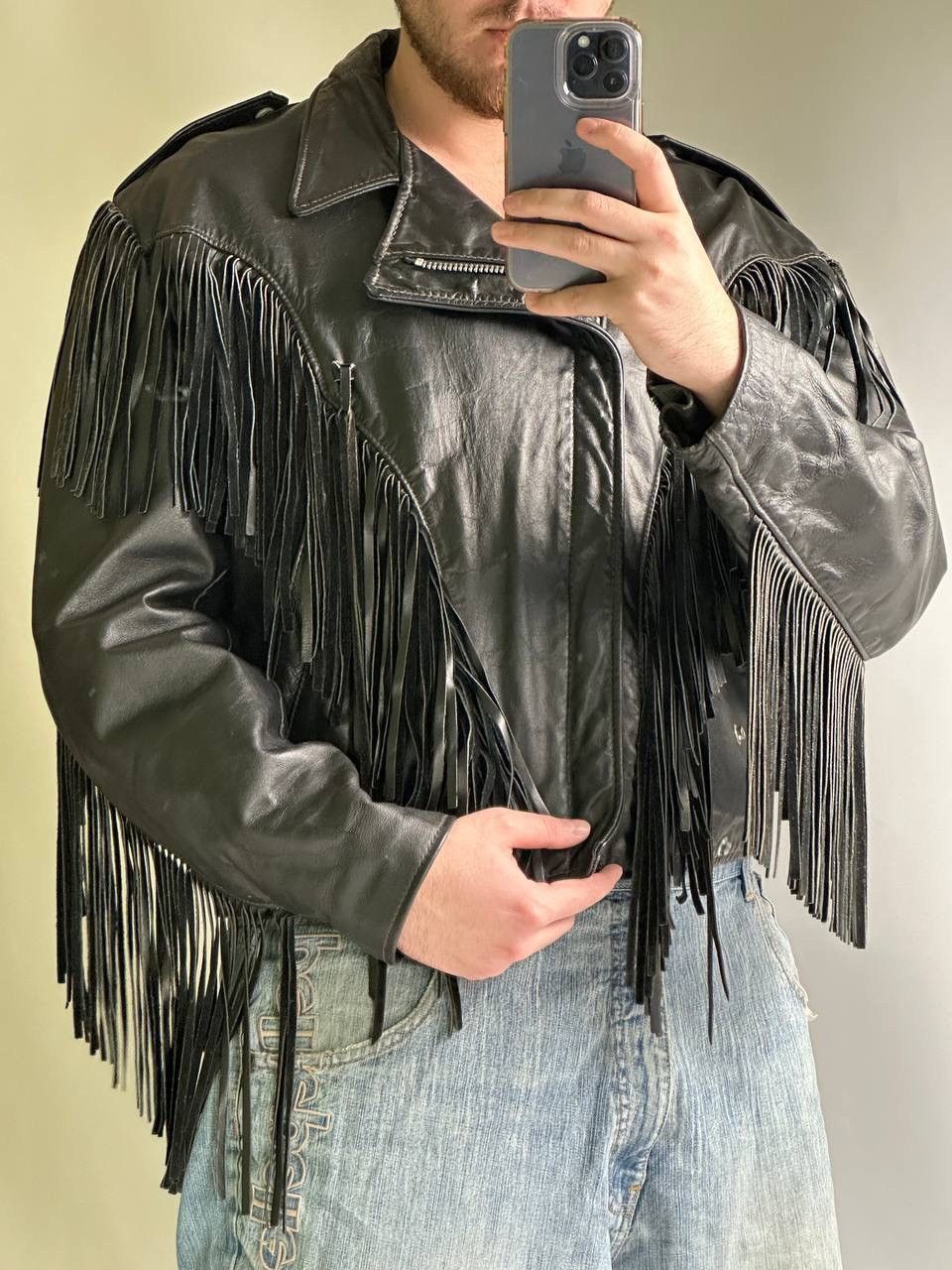 Schott 🔥Archive 90s Item Schott Perfecto 618 Fringe Leather Jacket🇱🇷 Size US M / EU 48-50 / 2 - 3 Thumbnail