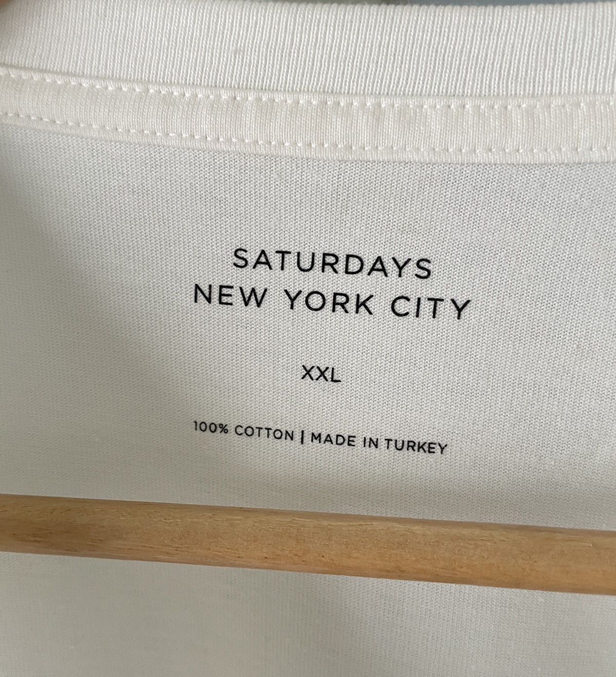 Saturdays NYC Men’s 🇺🇸 Saturdays NYC Patch Logo Crewneck Tee Sz 2XL NWT Size US XXL / EU 58 / 5 - 4 Thumbnail