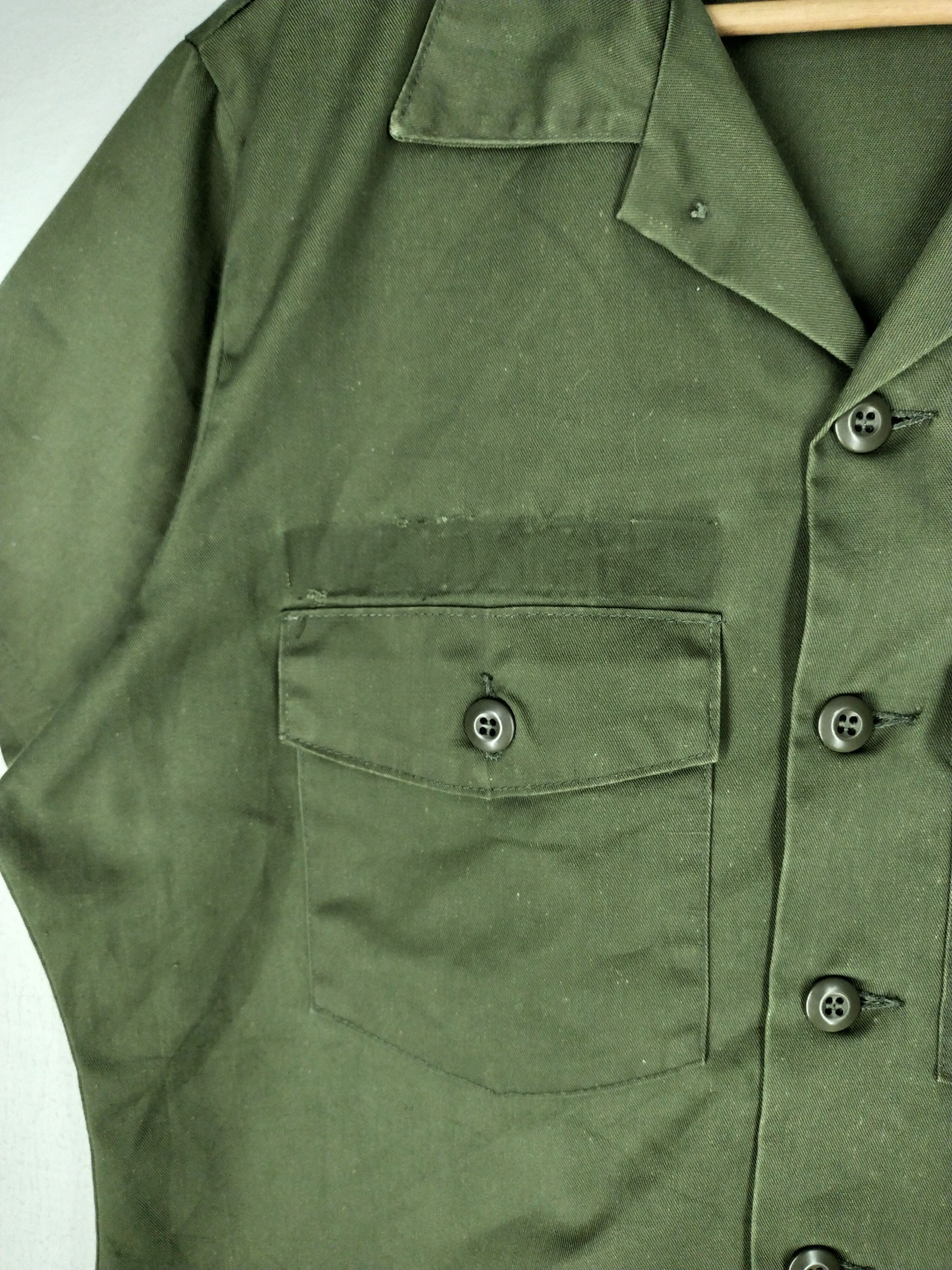 Buzz Rickson's 50's OG 507 Vintage Seabees US Army Green Shirt Tee Size US M / EU 48-50 / 2 - 5 Thumbnail