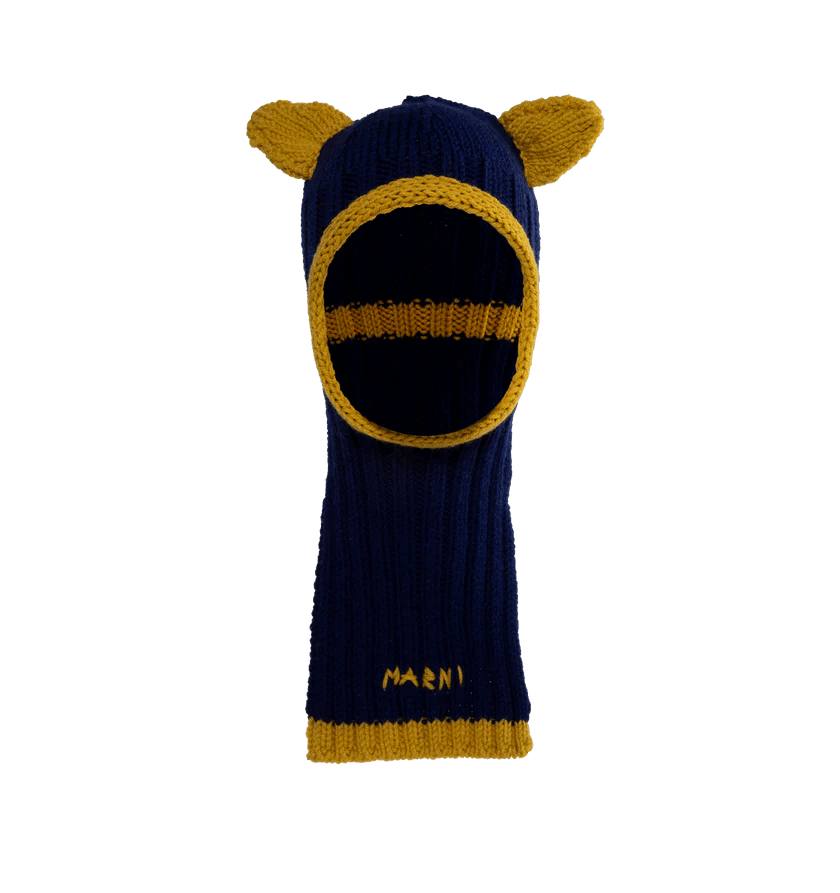 Marni o1h1sh10624 Balaclava in Navy Blue Size ONE SIZE - 1 Thumbnail