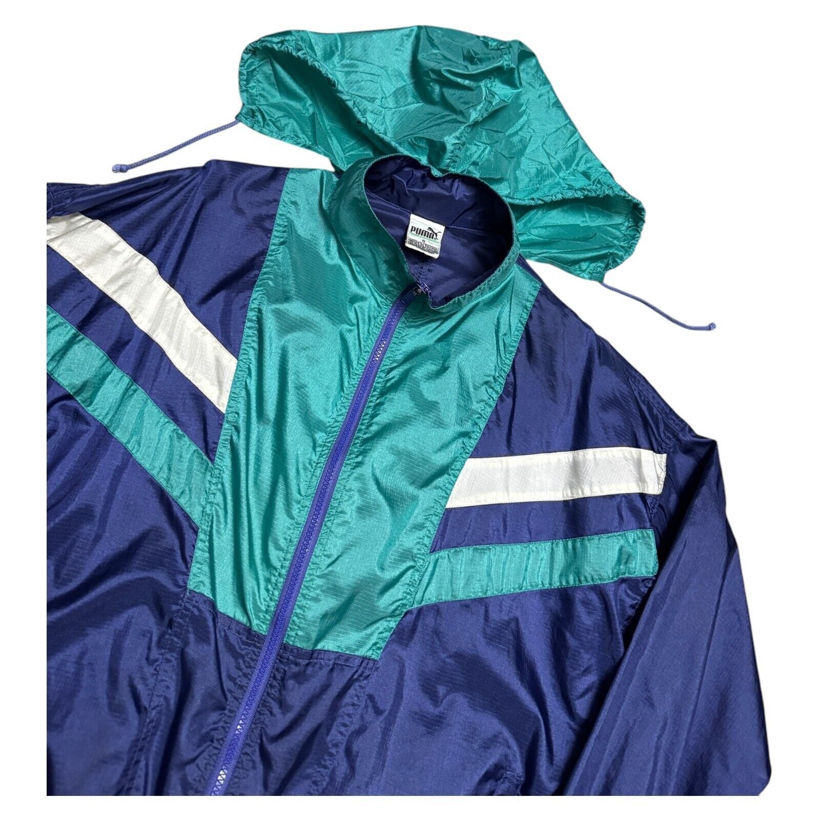 Puma VINTAGE 90s PUMA Lightweight Windbreaker Jacket Small Size US S / EU 44-46 / 1 - 2 Thumbnail