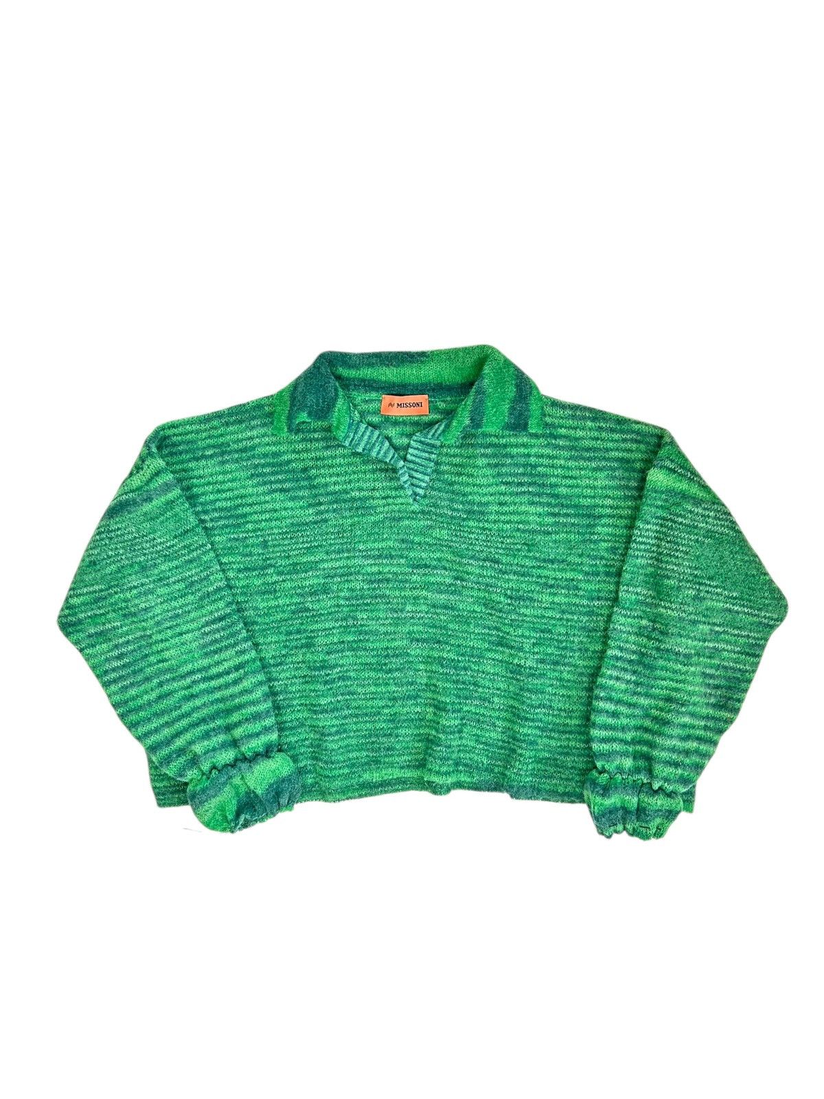 Missoni Vintage Missoni Wide Cropped Sweater Size S / US 4 / IT 40 - 1 Thumbnail