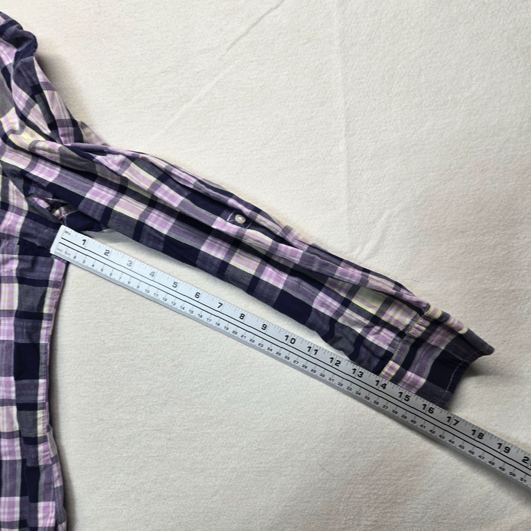 Tommy Hilfiger VINTAGE Tommy Hilfiger Women's Shirt Long Sleeve Plaid Button-Up Classic Fit Purple L Size L / US 10 / IT 46 - 5 Thumbnail