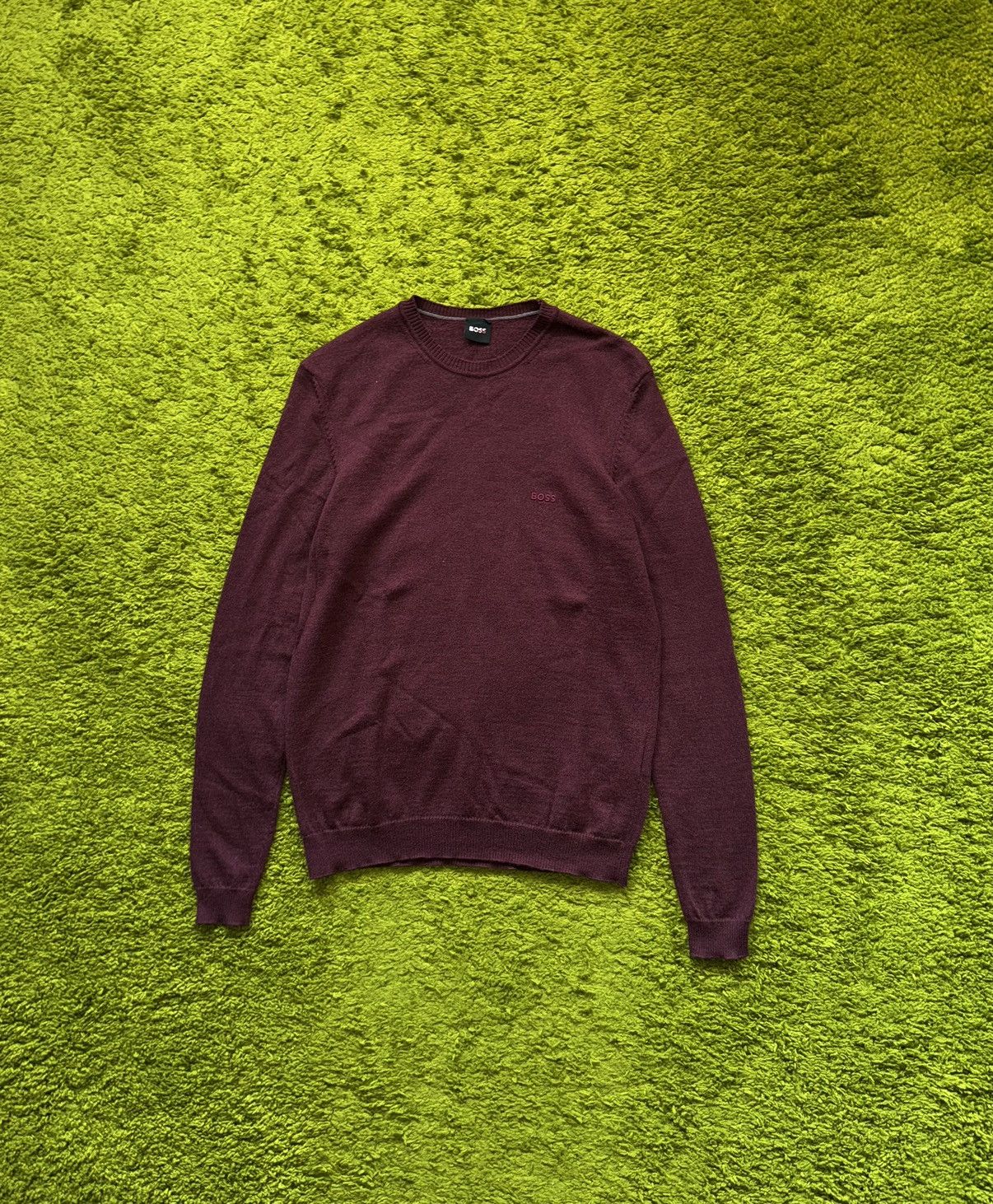Hugo Boss Hugo Boss 100% wool knit logo minimalist sweater pullover Size US M / EU 48-50 / 2 - 1 Thumbnail