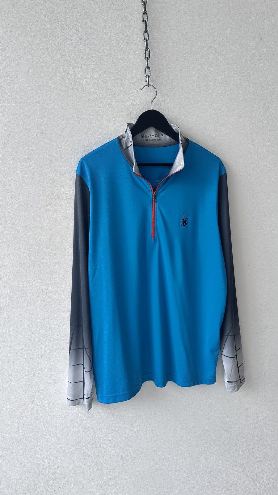 Spyder Spyder 1/3 Zip Pullover Spider Web Print Long Sleeve Size XL Size US XL / EU 56 / 4 - 3 Thumbnail