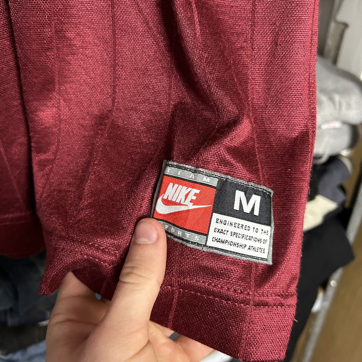 Nike Vintage Nike Made In USA swoosh 90’s jersey tee Size US M / EU 48-50 / 2 - 6 Thumbnail