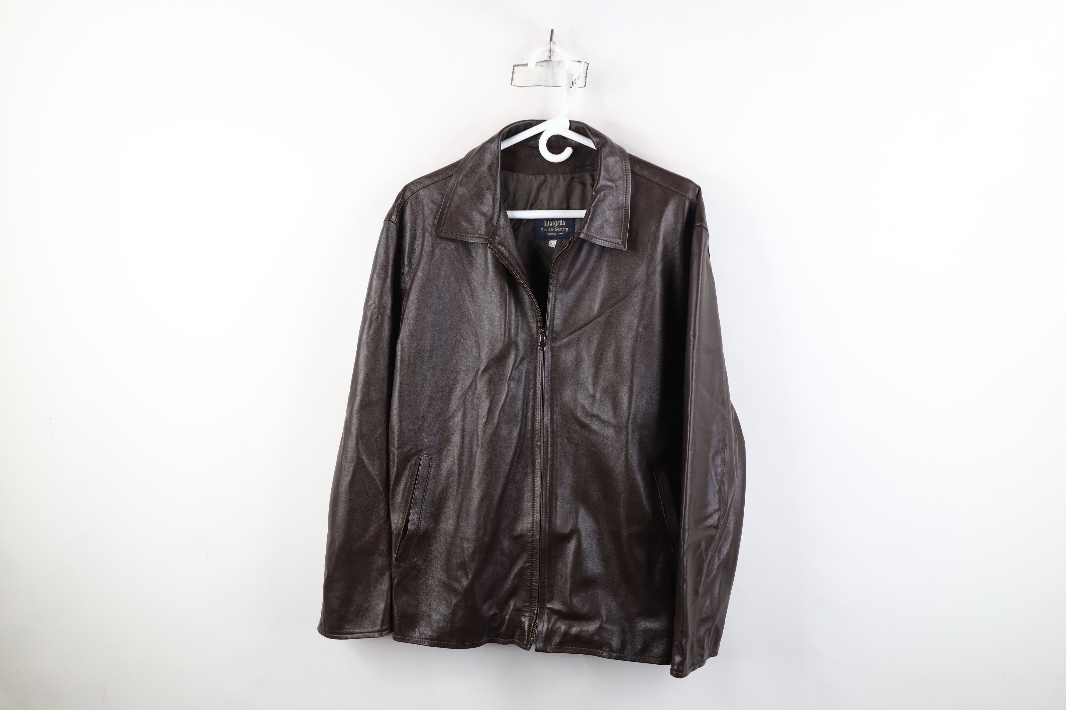 Vintage Vintage 90s Streetwear Full Zip Collared Jacket Brown Size XXL / US 16-18 / IT 52-54 - 1 Thumbnail