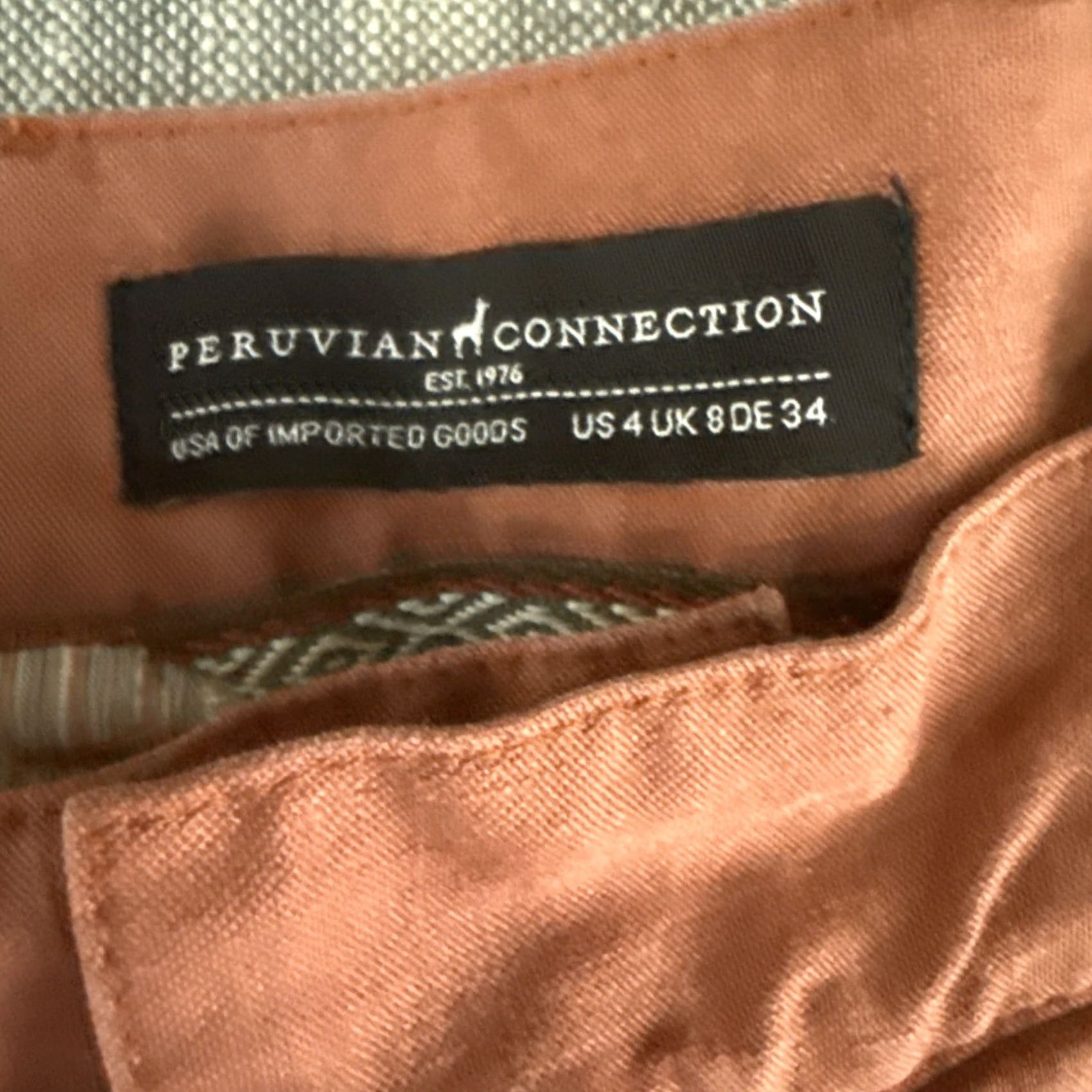 Vintage VINTAGE Peruvian Connection Cropped Pants Womens 26 Red Linen Crop 4x26 Womens Size 26" / US 2 / IT 38 - 5 Thumbnail