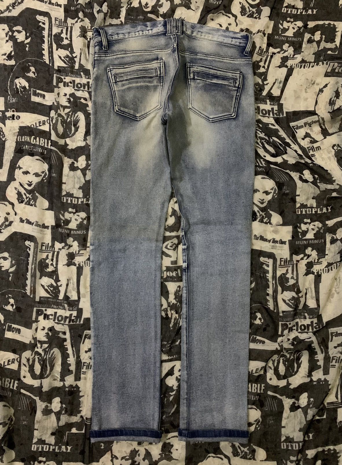 In The Attic 💥Japanese Avant Garde In The Attic Biker Pant Size US 33 - 3 Thumbnail