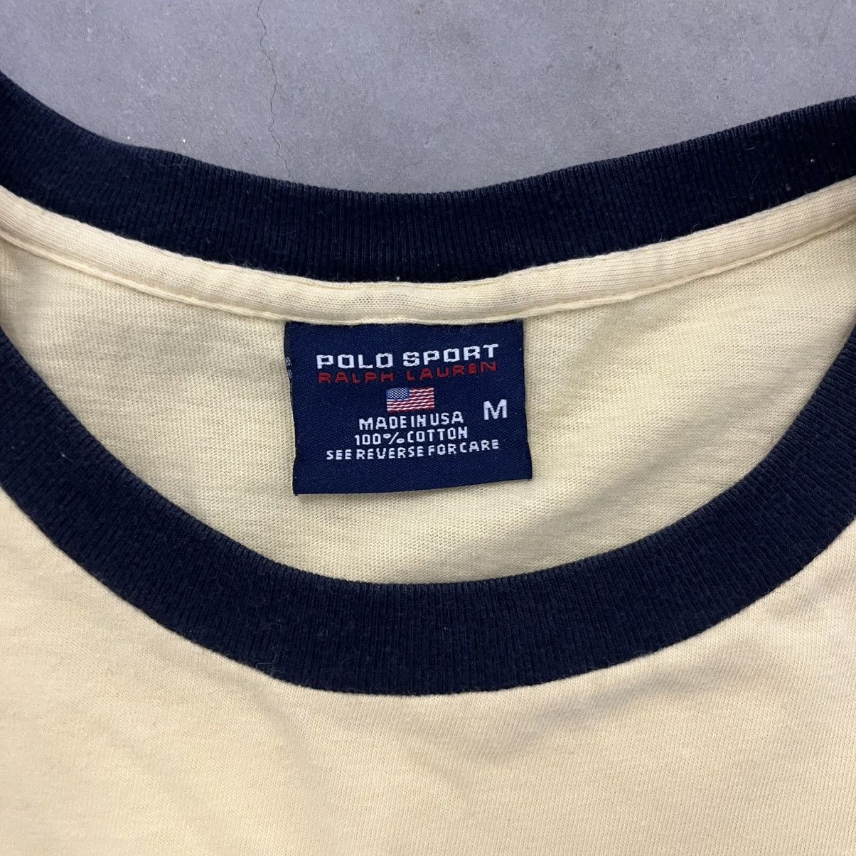 Polo Ralph Lauren Vintage 1990's Polo Sport "POLO" Classic Tee Baggy Fit M Size US M / EU 48-50 / 2 - 3 Thumbnail
