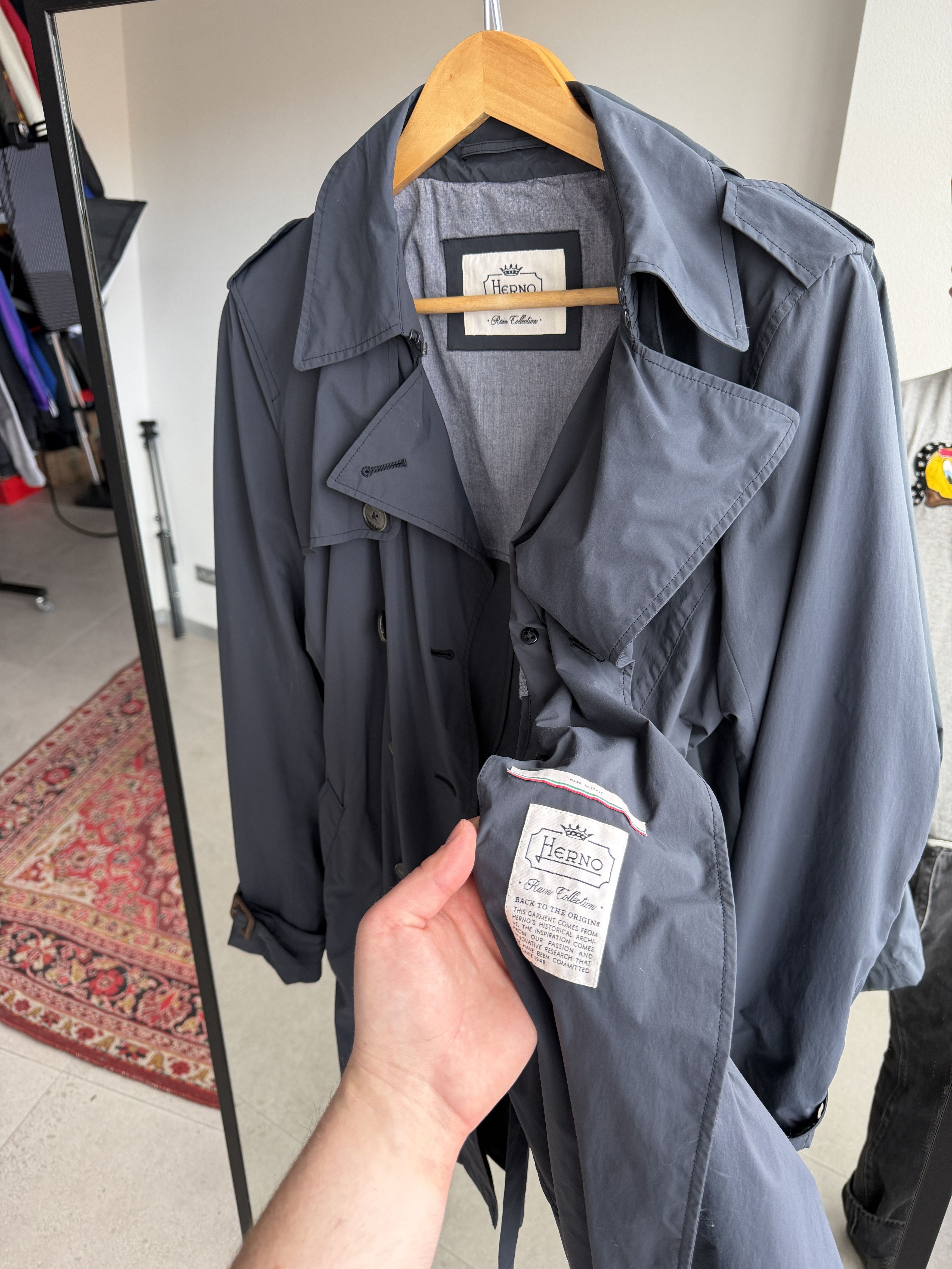 Herno herno trench coat jacket Rain Collection size 48 Size XL / US 12-14 / IT 48-50 - 4 Thumbnail