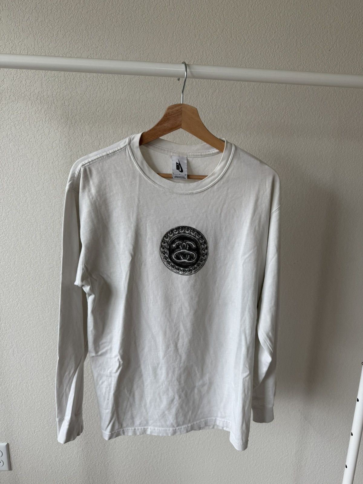 Nike × Stussy Center Logo Nike x Stussy L/S Shirt Size US S / EU 44-46 / 1 - 1 Thumbnail