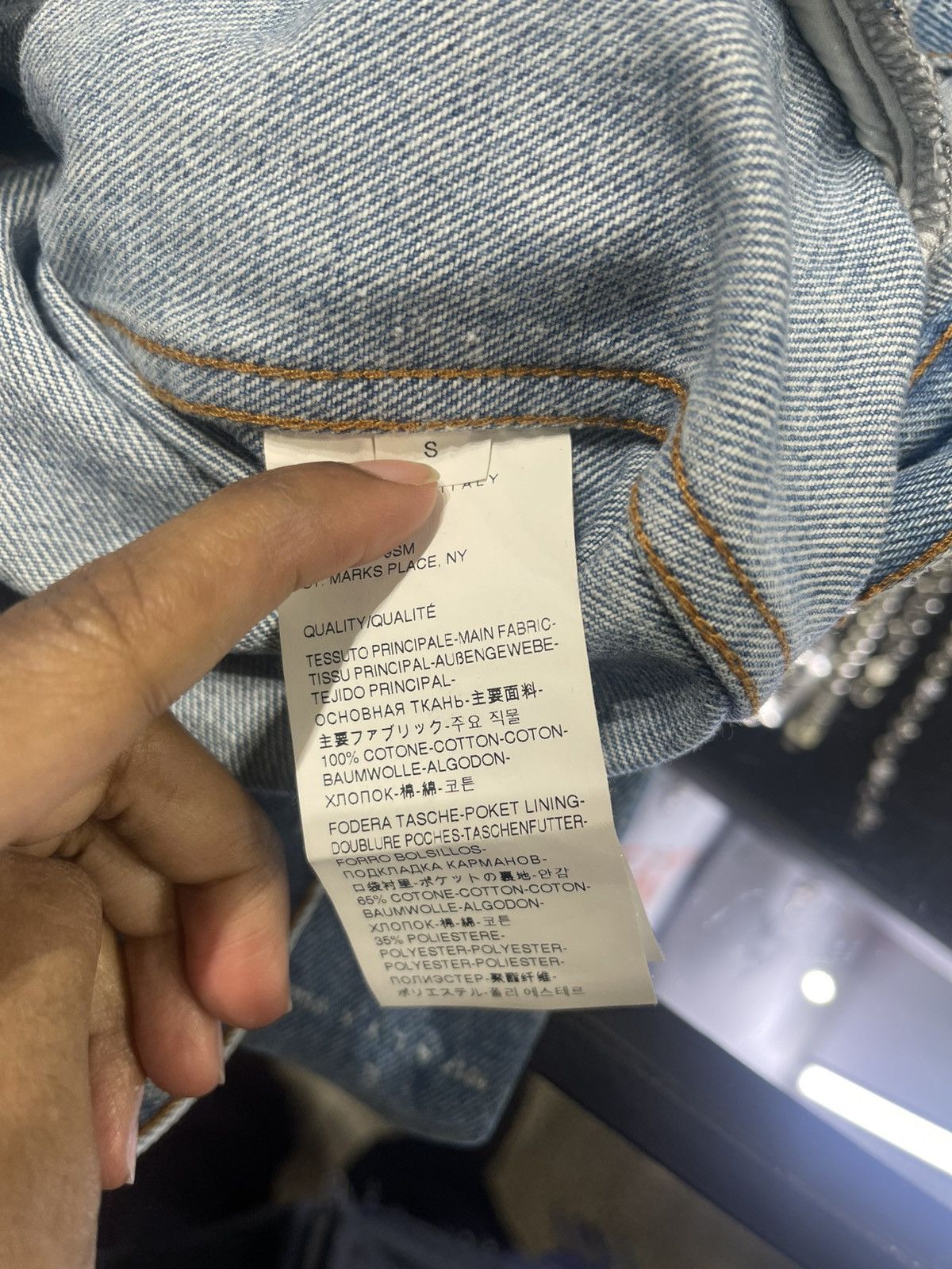 1017 ALYX 9SM × Alyx Alyx Logo Print Denim Jacket Size S Size US S / EU 44-46 / 1 - 5 Thumbnail