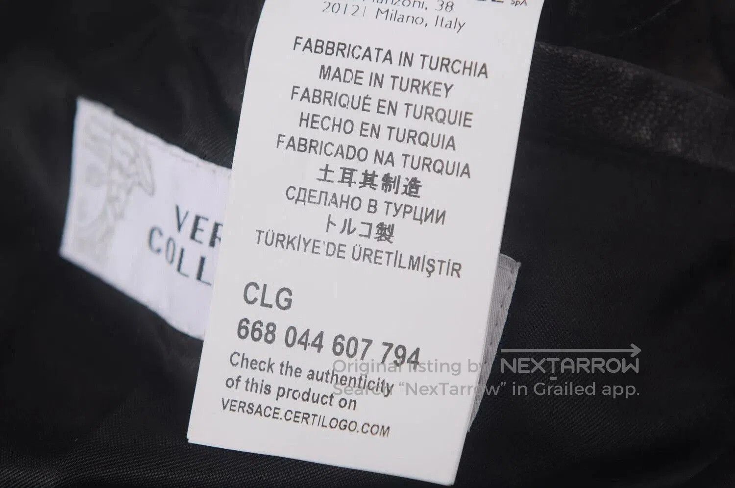 Versace Versace Men's Leather Jacket. Size US L / EU 52-54 / 3 - 7 Thumbnail