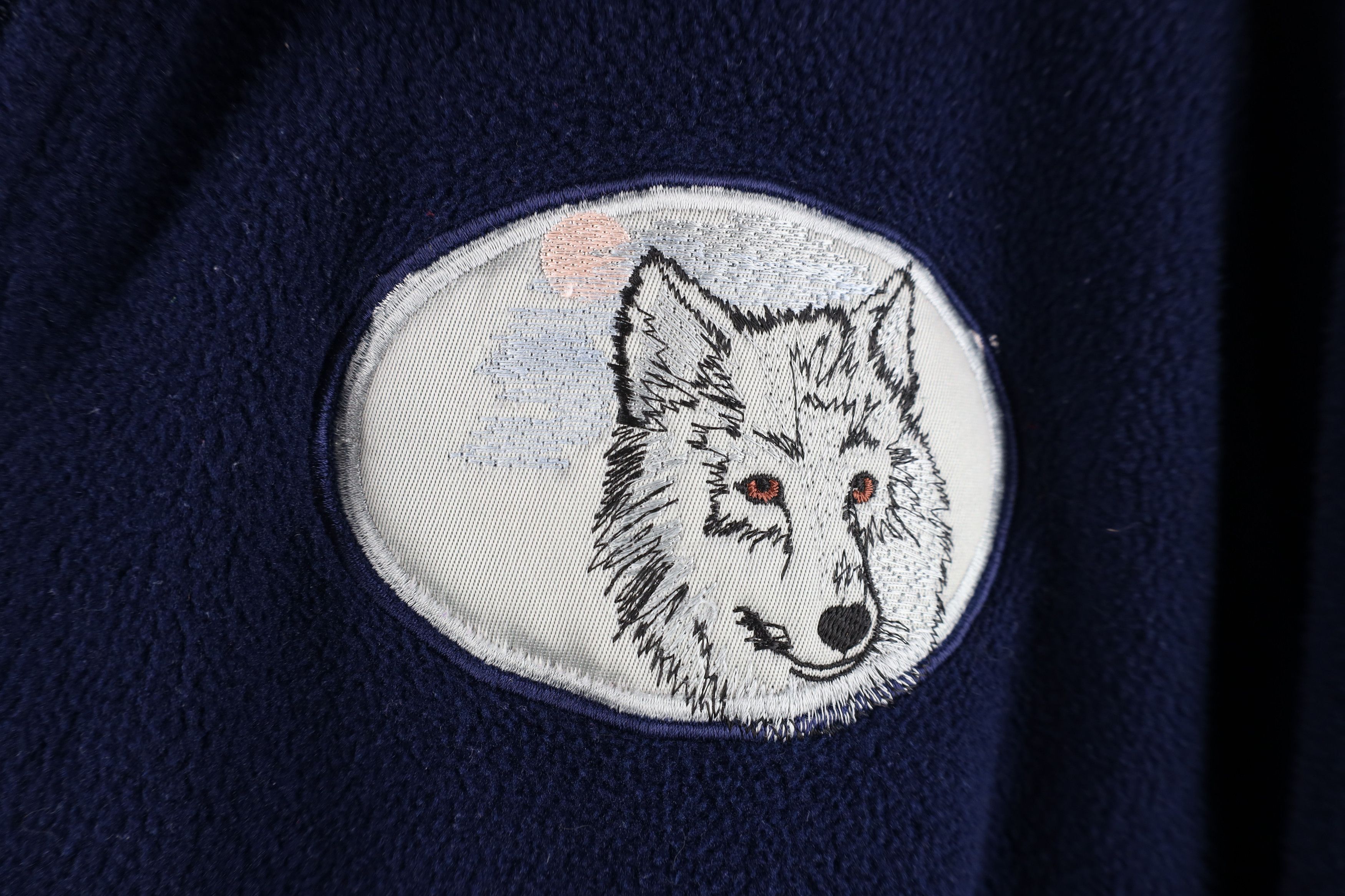 Lands' End Vintage 90s Lands End Wolf Fleece Full Zip Jacket USA Size M / US 6-8 / IT 42-44 - 4 Thumbnail