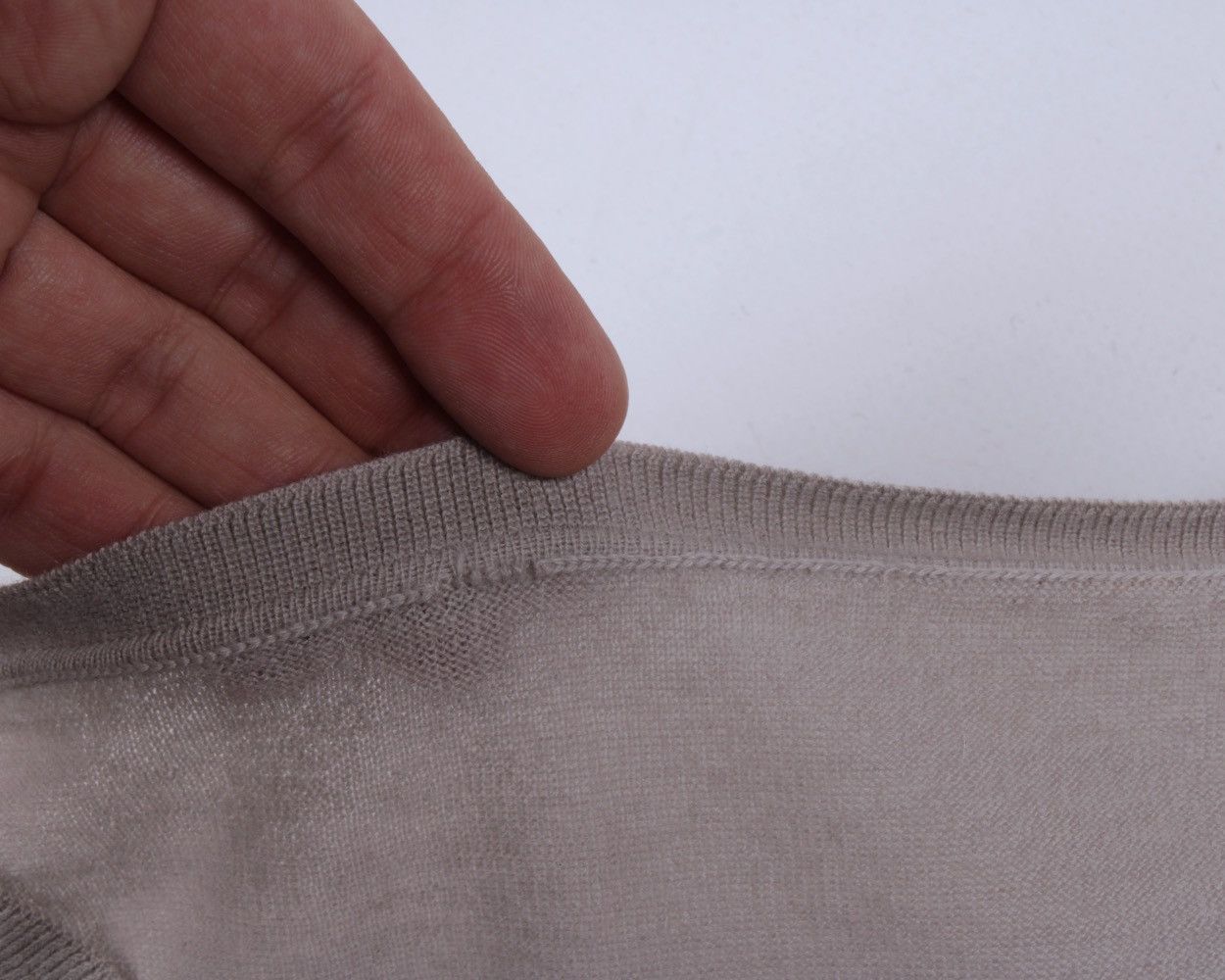 Designer × Loro Piana LORO PIANA 100% Cashmere Logo Metal Beige Sweater Jumper Size M / US 6-8 / IT 42-44 - 20 Thumbnail