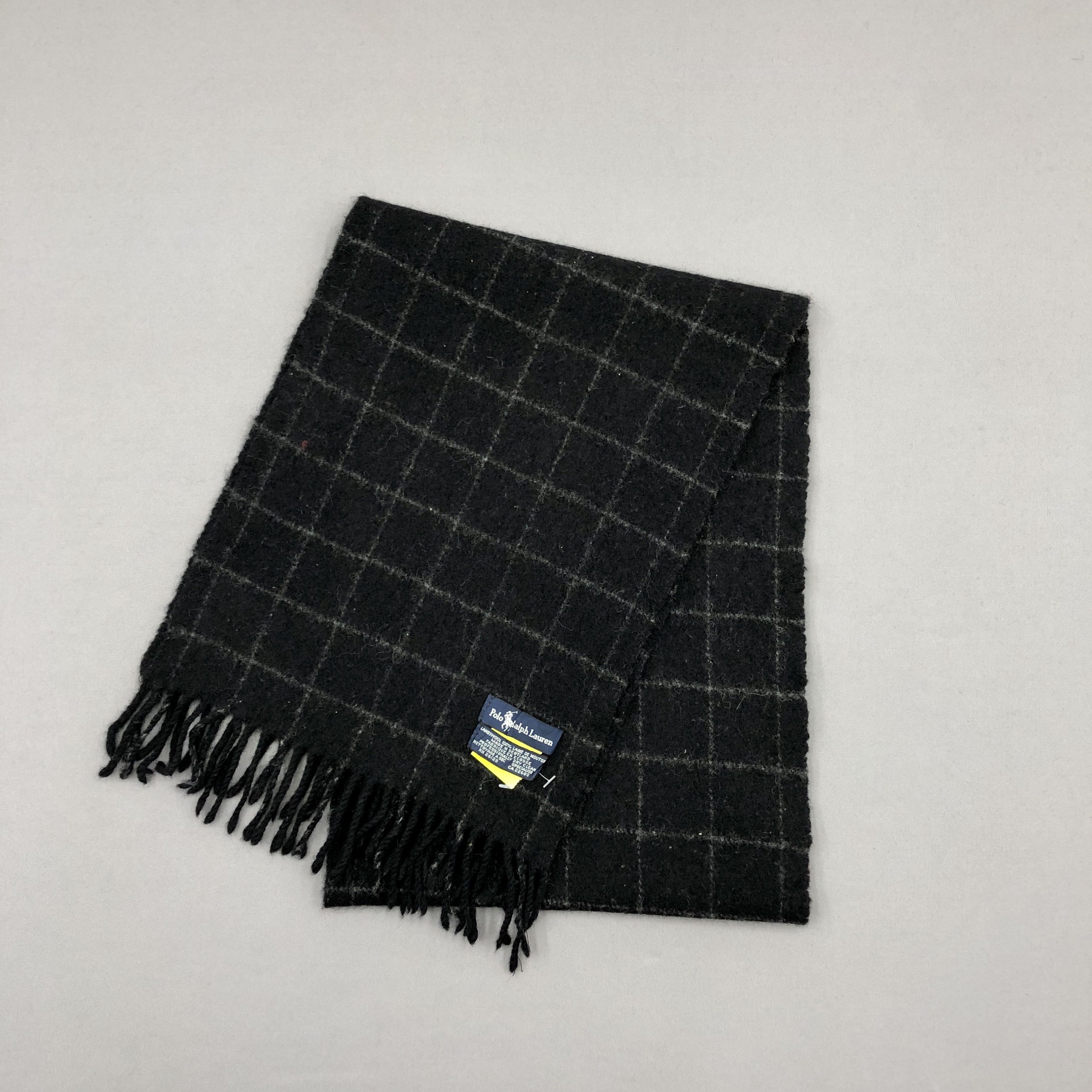 Polo Ralph Lauren Vintage 90s Polo Ralph Lauren Scarf Muffler Wool Scarves Size ONE SIZE - 6 Thumbnail