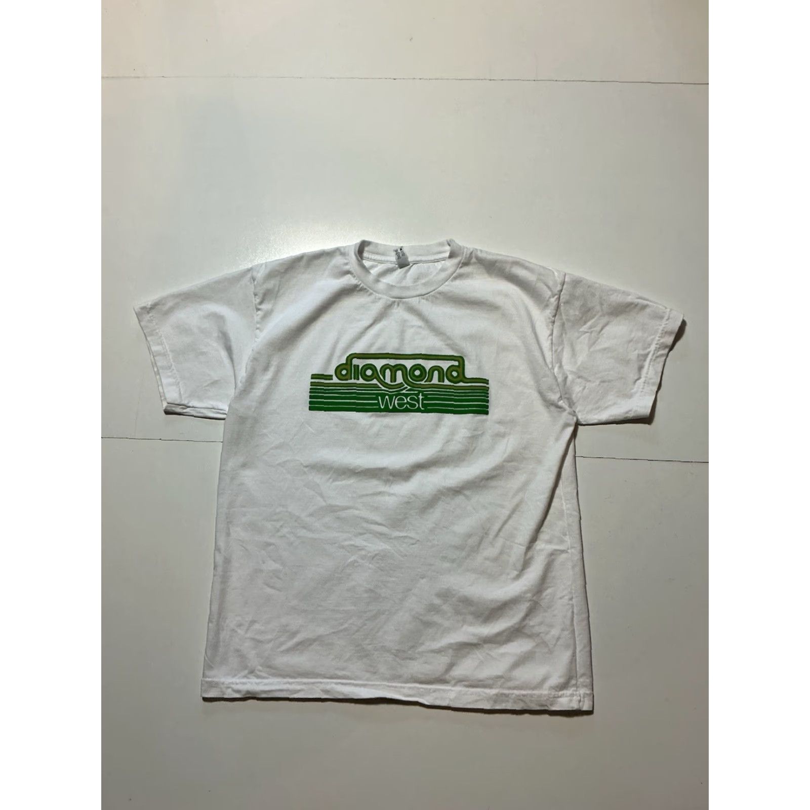 Los Angeles Apparel Los Angeles Apparel Diamond West Records Music Sounds White S/S T-Shirt L Mens Graphic Angel Decade 90s Size US L / EU 52-54 / 3 - 2 Thumbnail