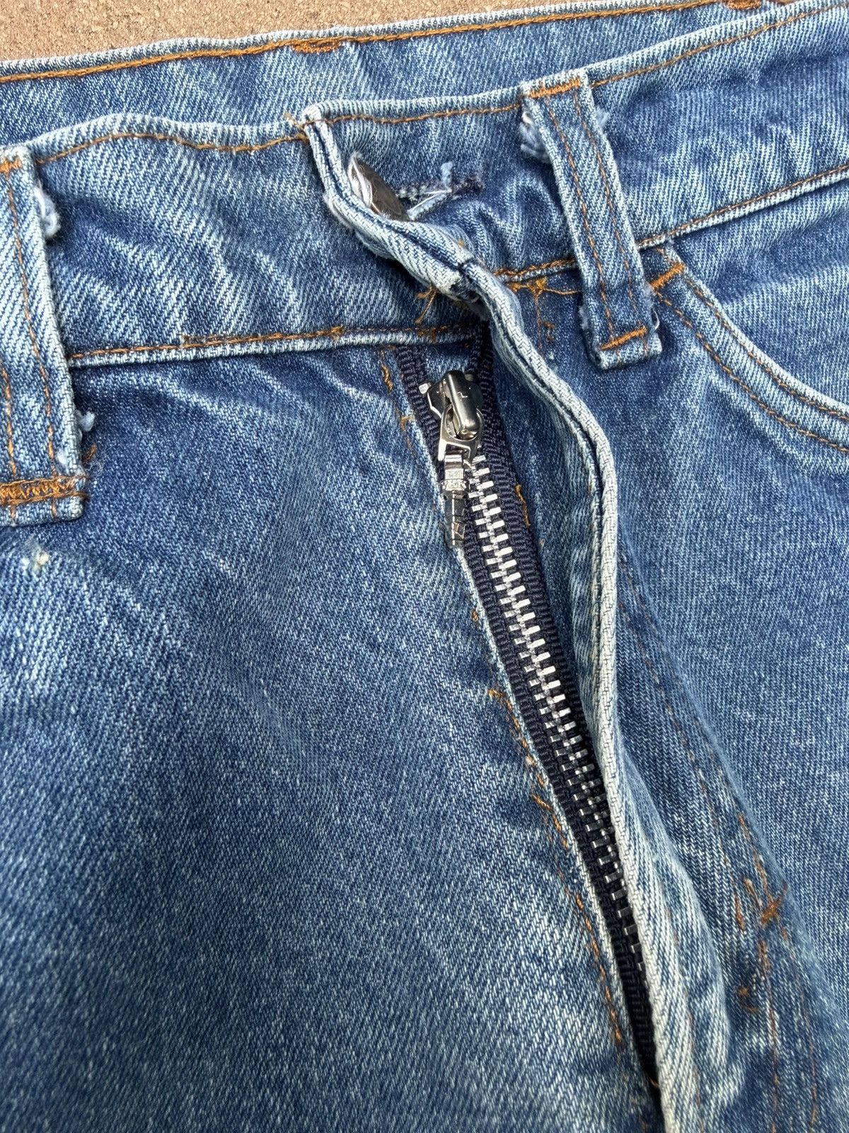 Levi's Vtg 70’s Levi’s 684 Orange Tab Bellbottom Flare Jeans 31x32 Size US 31 - 5 Thumbnail