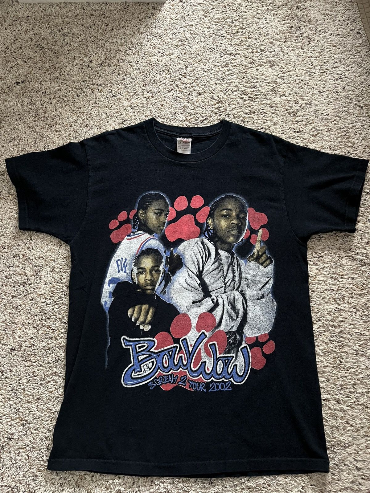 image of Rap Tees x Vintage 2002 Bow Wow Scream 2 Tour Tee in Black, Men's (Size Large)