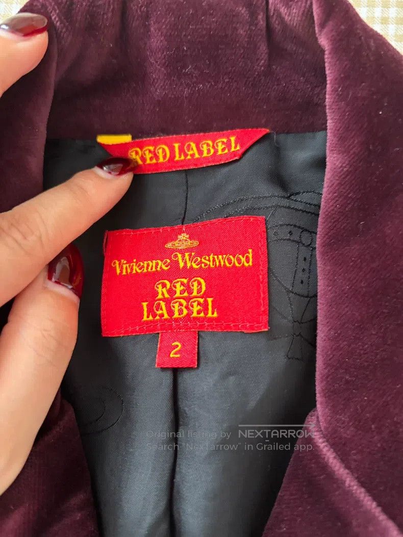 Vivienne Westwood Vivienne Westwood Rare Silver Buckle Three Button Red Velv Size M / US 6-8 / IT 42-44 - 5 Thumbnail