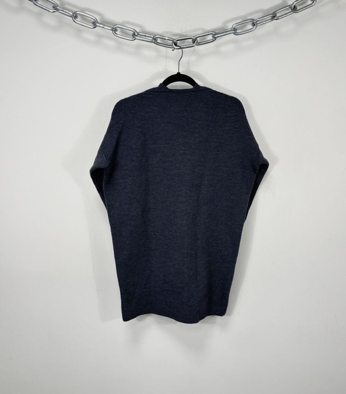 Annette Gortz Annette Gortz Heavy Ribbed Wool Nylon Knit V-Neck Sweater Size XS / US 0-2 / IT 36-38 - 2 Thumbnail