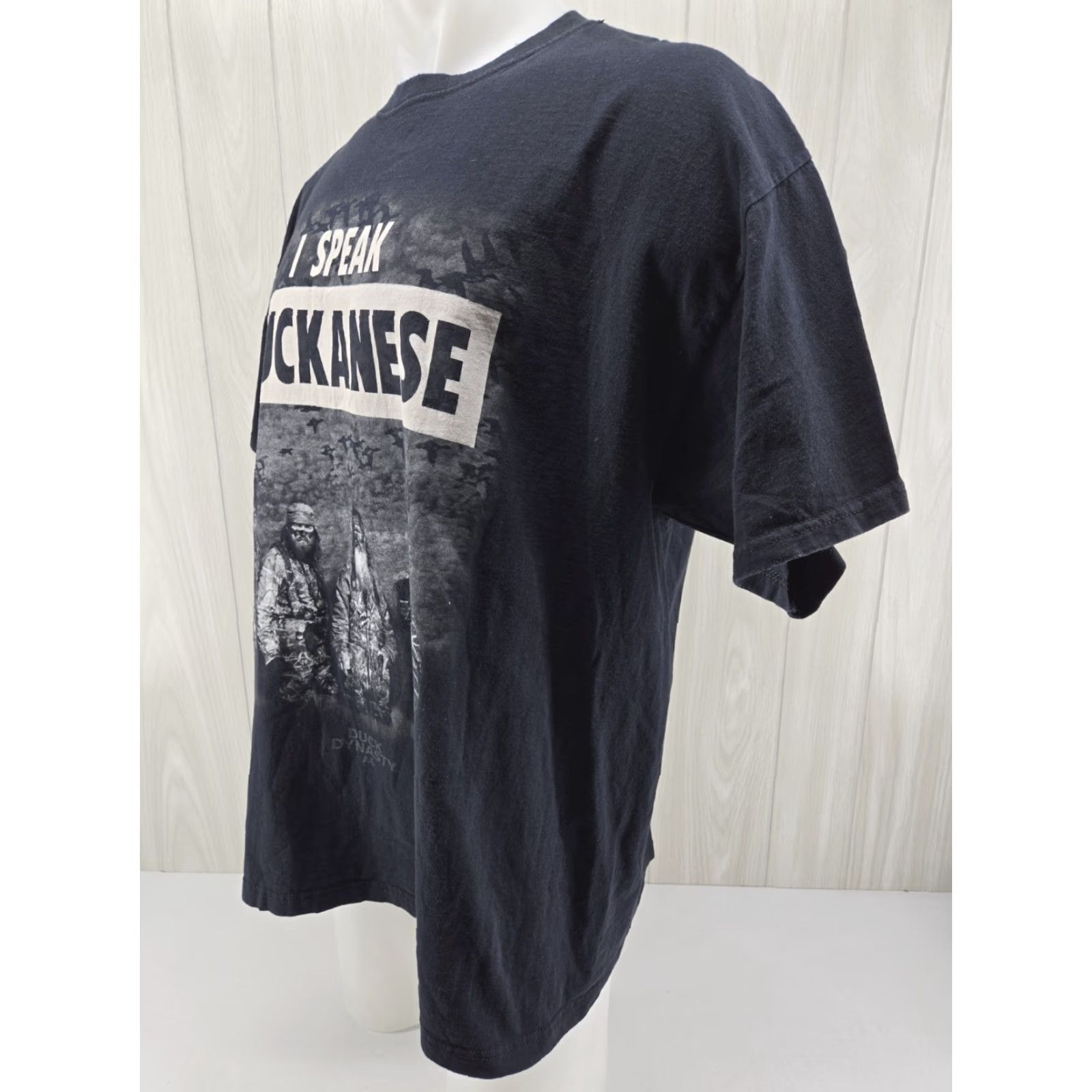 Vintage VINTAGE Duck Dynasty Shirt 2XL I Speak DUCKANESE Men Black 100% Cotton Graphic Tee Size US XXL / EU 58 / 5 - 4 Thumbnail