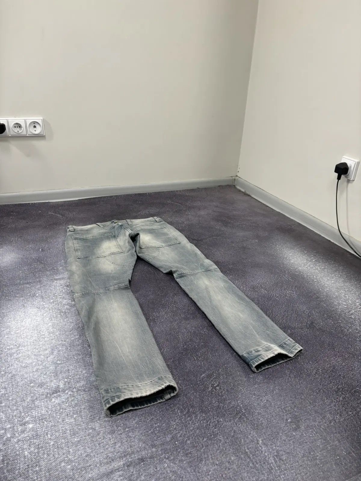 G-Star × Vintage Vintage G-Star Raw 3D Super Slim Faded Denim Japanese Jeans Size US 33 - 3 Thumbnail