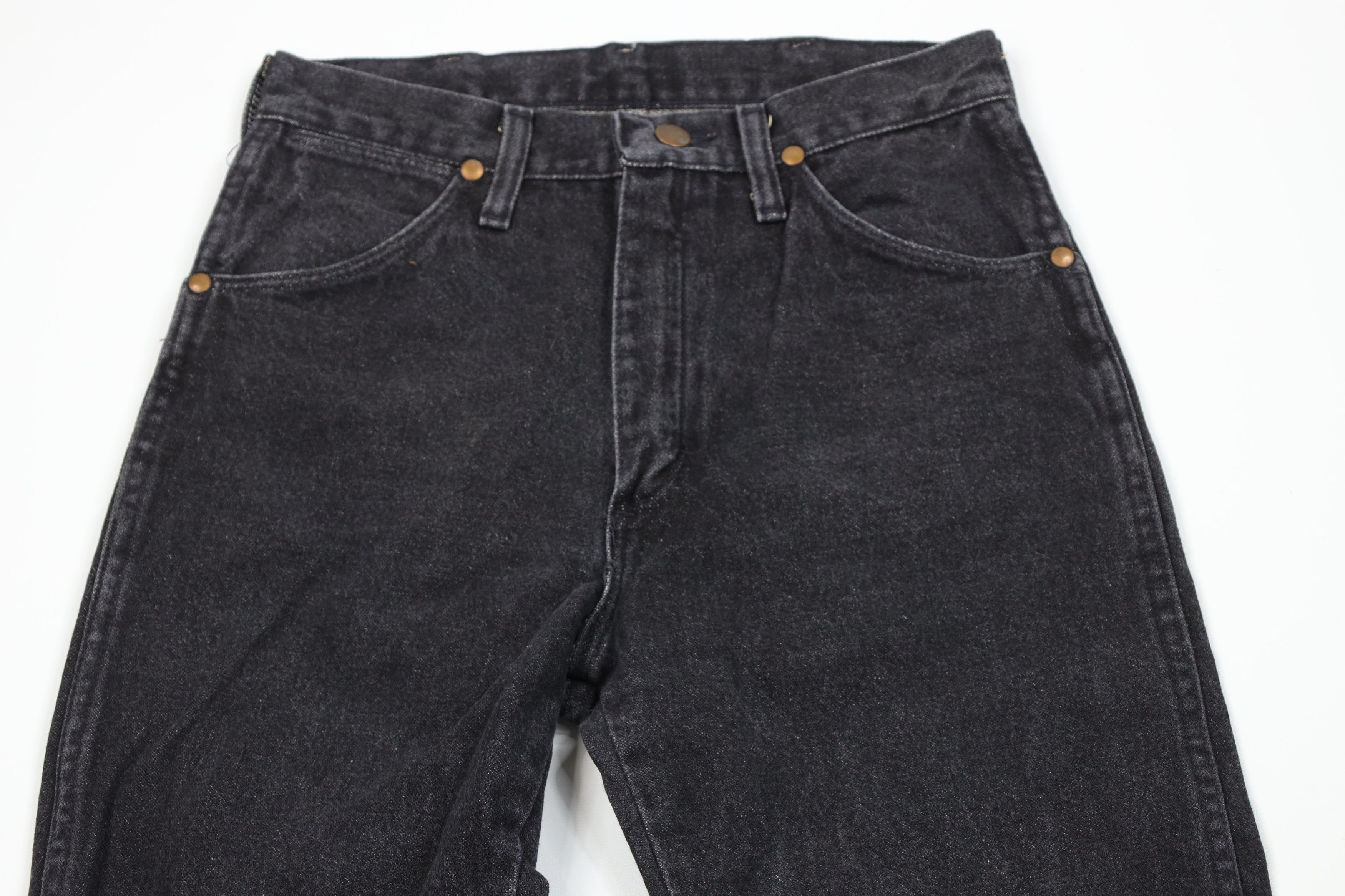 Wrangler Vintage 80s 90s Wrangler Straight Leg Jeans Black USA Size US 28 / EU 44 - 2 Thumbnail