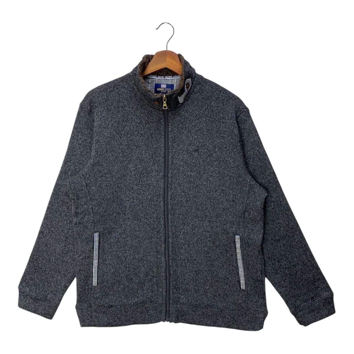 Michiko Koshino London Japanese Brand Michiko London Jeans Sweater Fullzip Size L Size US L / EU 52-54 / 3 - 1 Thumbnail