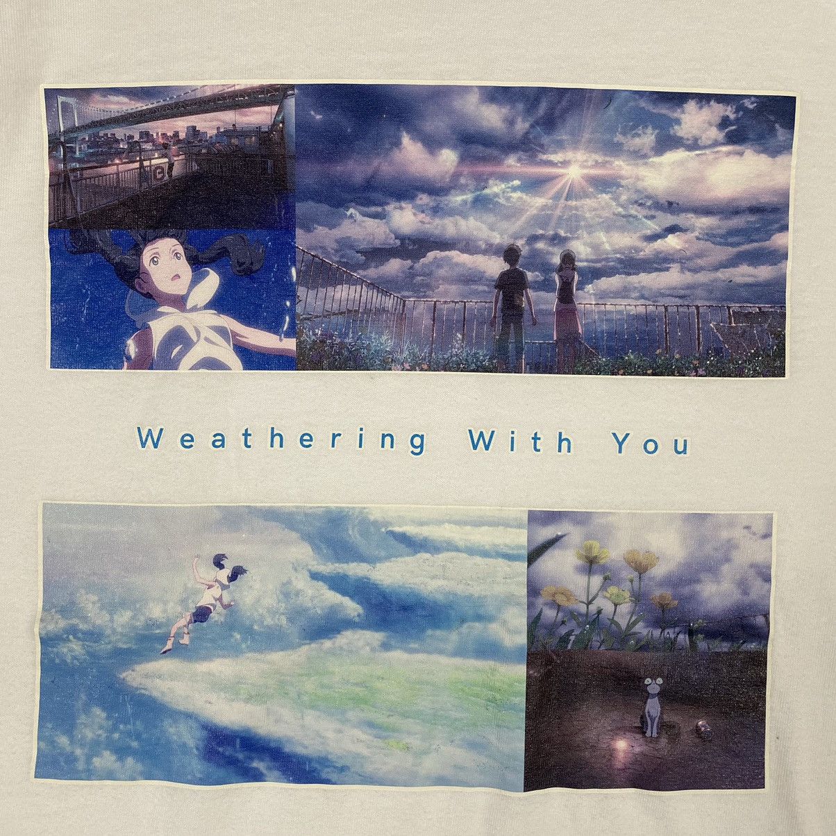 Anime WEATHERING WITH YOU Makoto Shinkai Film Anime Movie Tee Size US L / EU 52-54 / 3 - 3 Thumbnail