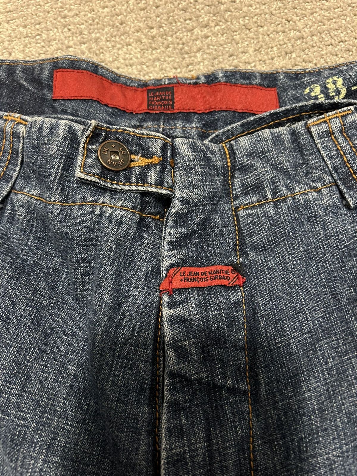 Marithe + Francois Girbaud × Vintage Le Jean De Marithe François Girbaud denim jeans Size US 36 / EU 52 - 3 Thumbnail