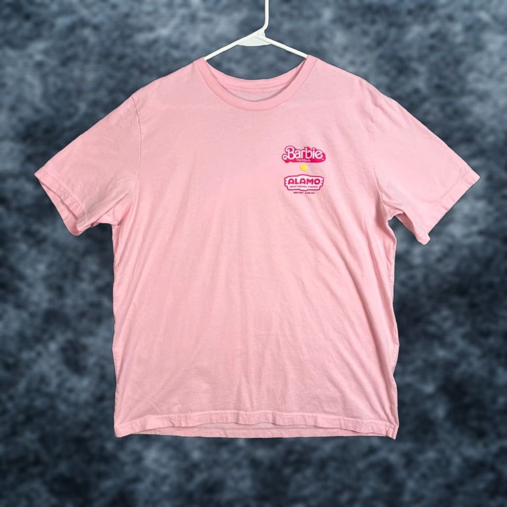 Vintage Alamo Drafthouse Barbie Movie T-Shirt Women Medium Pink Crew Neck Short Sleeve Cotton Knit Adult M Womens Event Movie Theme Shirt Size M / US 6-8 / IT 42-44 - 1 Thumbnail