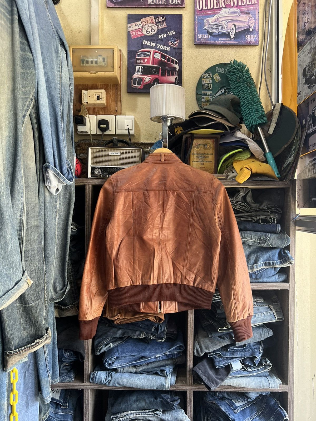 Other 🔥Grencia Real Leather Zipper Jacket Size S / US 4 / IT 40 - 3 Thumbnail