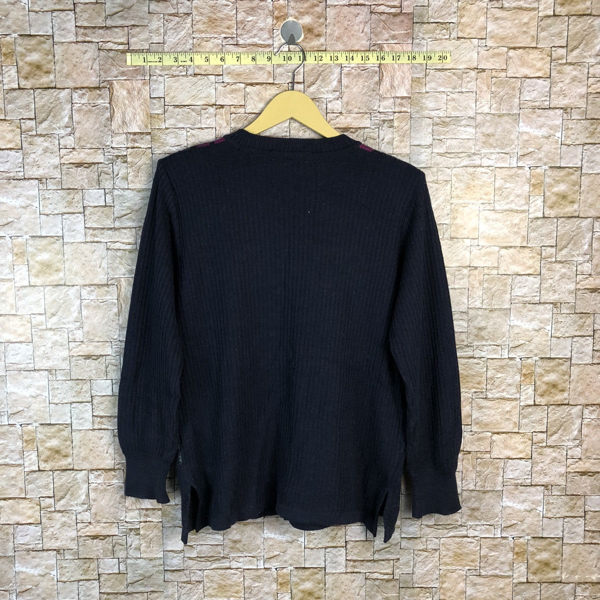 Homespun Knitwear × Japanese Brand Qurante Cingars Dark Blue Knitwear #A658 Size M / US 6-8 / IT 42-44 - 14 Thumbnail