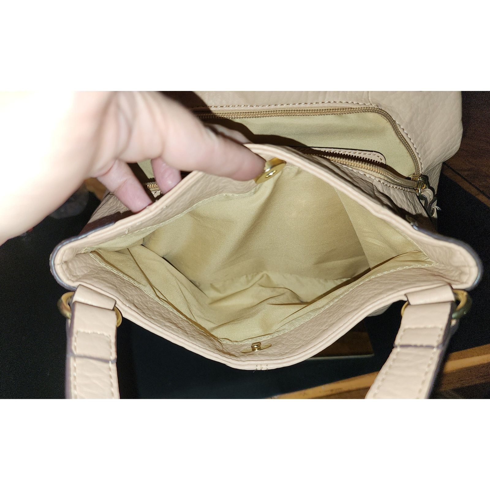 Nicole Miller Nicole Miller faux leather dusty pink satchel Size ONE SIZE - 4 Thumbnail