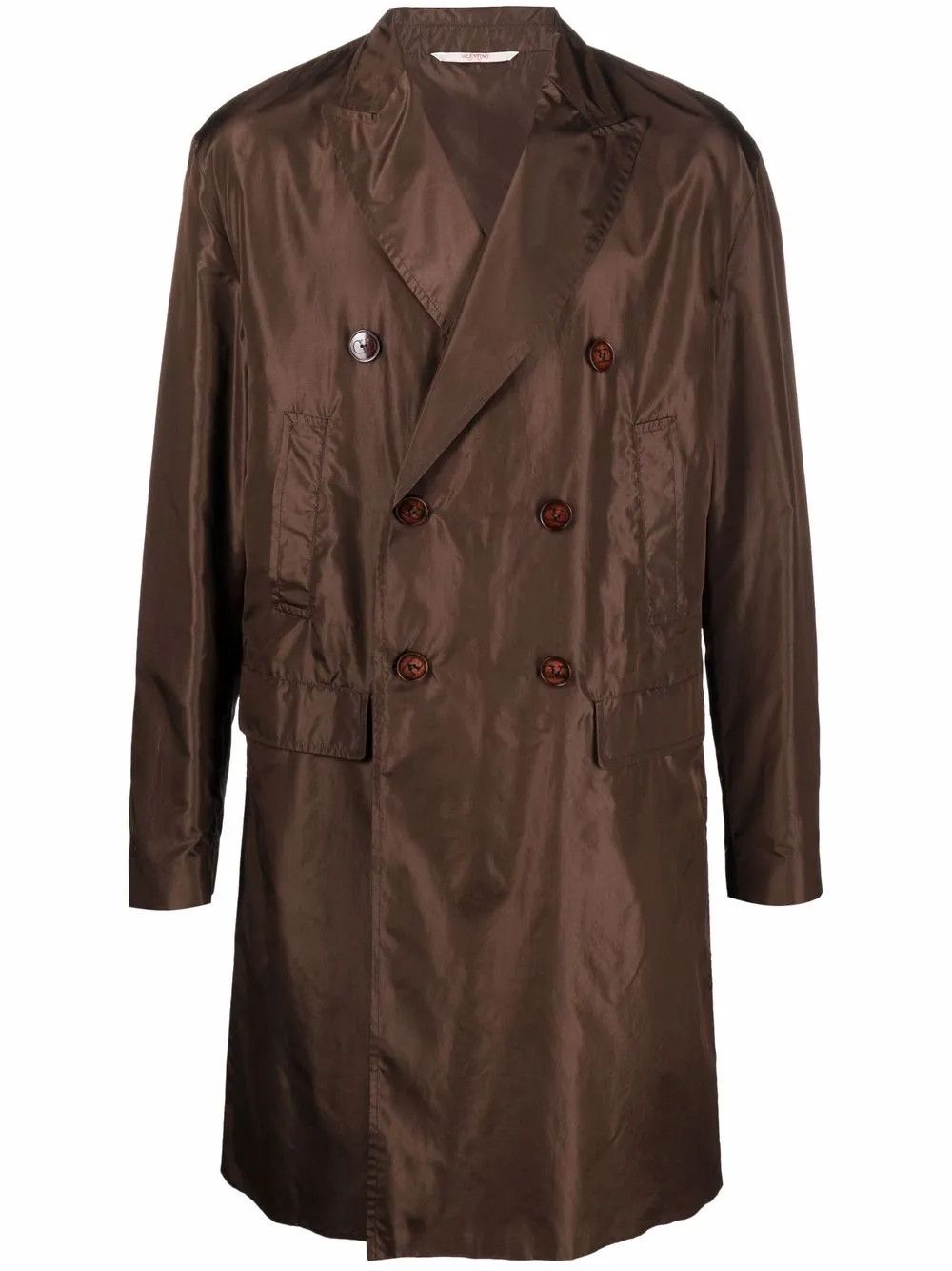 Valentino o1y0525 Overcoat in Dark Brown Size US M / EU 48-50 / 2 - 1 Thumbnail
