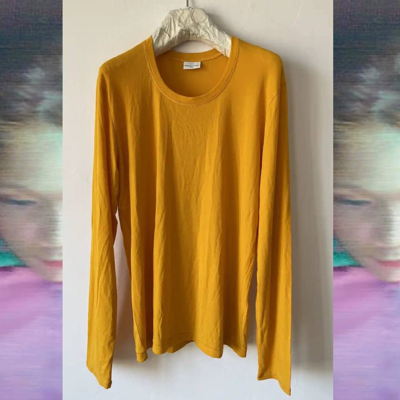 Dries Van Noten Hemels Fitted Long Sleeve T-Shirt Yellow Size US L / EU 52-54 / 3 - 1 Thumbnail