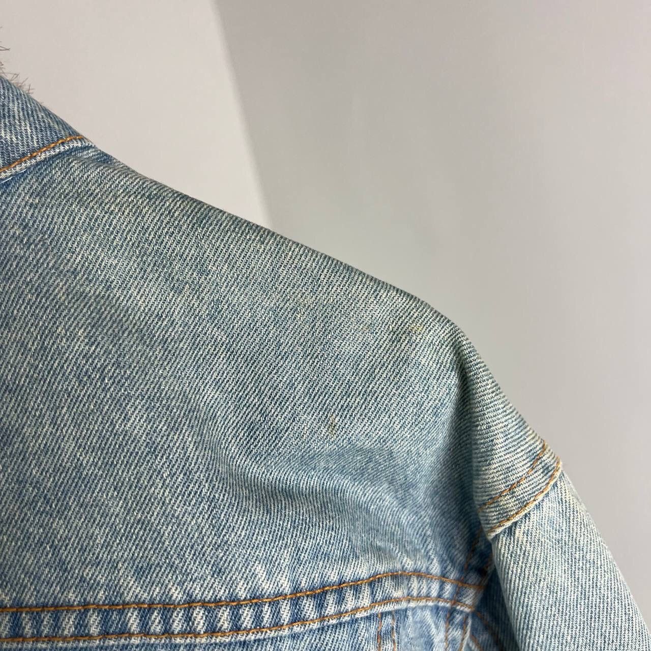 Vintage Denim Jacket Rare Vintage Jean Size L / US 10 / IT 46 - 5 Thumbnail